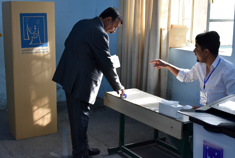 People in the Kurdistan Region and Iraq vote in the parliamentary elections across the country. (Photo: AFP)